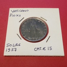 Vaticano Moneta 50 Lire 1957