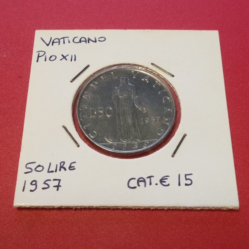 Vaticano moneta lire - 50, 1957