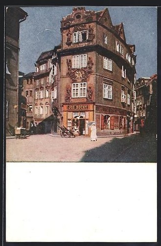 Cartolina praga praha u - /,