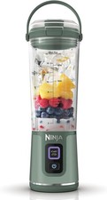 Ninja Blast Frullatore Portatile, 530ml, Coperchio Antiperdite Verde Foresta BC151UKEM Ghiaccio e