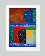 Mimmo PALADINO - "Senza titolo", 2013 - Xilografia, 80 x 60 cm / Pubblicata