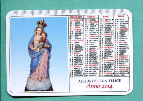 Calendario tascabile