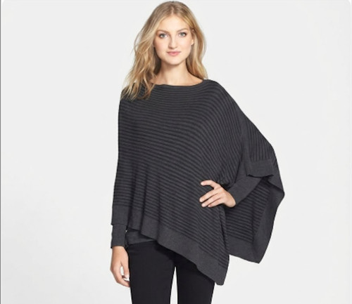 Poncho maglione eileen fisher - poncho,