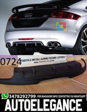 0724 DIFFUSORE SOTTO PARAURTI POSTERIORE - PER AUDI TT 8J 2006-2014 - ESTRATTORE