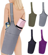 Tappetino Yoga Borsa Portaoggetti con Tracolla Larga Regolabile Borsa Lunga Grande Laterale Po
