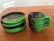 ►SET MACEDONIA X 5 PERSONE CERAMICA SIC MID CENTURY VINTAGE ANNI 50 60 SPACE AGE