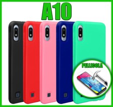 Cover per Samsung Galaxy A10 in Silicone Custodia Protezione Pellicola di Vetro