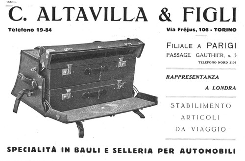 Pubblicita 1927 bauli - 1927, e