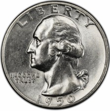 1950-P Washington Quarter BU