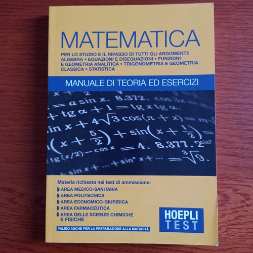 Matematica manuale di - matematica, teoria