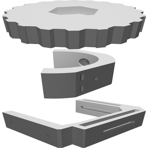 Clip supporto tubo laser - tubo, per