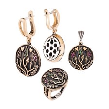 Set gioielli tulipano stile