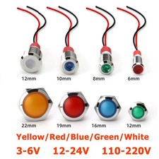 6/8/10/12mm-22mm metallo LED