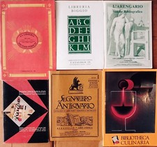 Lotto cataloghi librerie Vittorio Nino Novarese Futurismo Esoterismo Culinaria