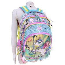 Unicorno Blu Zaino Scuola