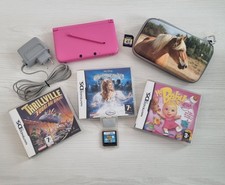 nintendo 3ds xl rosa Con Caricabatteria - Pennino + Giochi In Regalo - ORIGINALI
