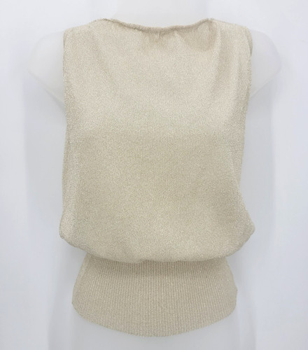Top zara donna medio oro - top,
