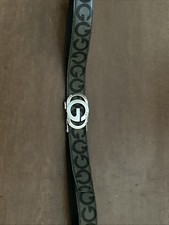 Cintura Uomo Guess Originale in Pelle con Fibbia Logo G - Taglia Regolabile