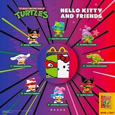 MCDONALD'S TURTLES NINJA HELLO KITTY AND FRIENDS HAPPY MEAL ENTRA E SCEGLI