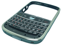 Cover + Tastiera Originale BlackBerry Bold 9000 OEM Nera Argento Vintage