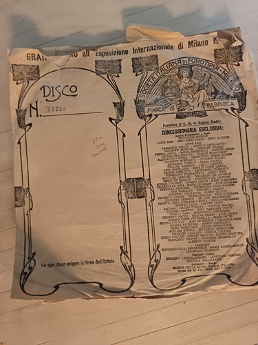 Disque tours societa - 78,