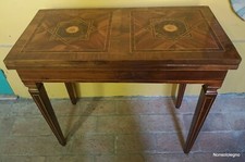 Raro ed imperdibile Tavolo a libro Scrittoio Consolle Luigi XVI intarsiato Rolo 