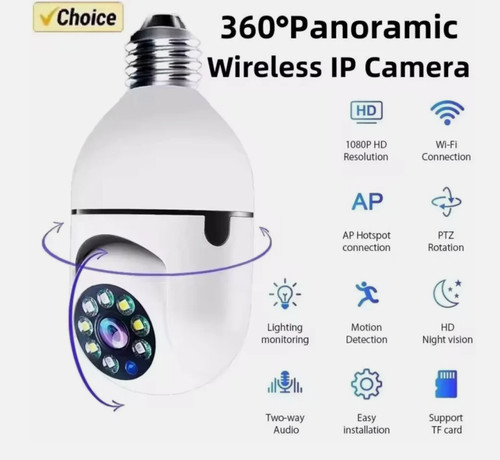 Telecamera wifi lampadina - telecamera,