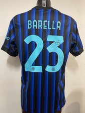 MAGLIA HOME EUROPA "BARELLA 23" AUTOGRAFATA FIRMA SINGOLA FC INTER 2025/2026