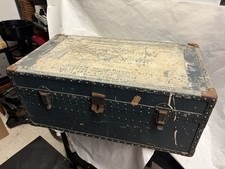 VINTAGE ANTICO BAULE MILITARE
