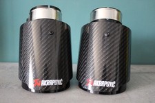 TERMINALI FINALI DI SCARICO AUTO AKRAPOVIC 2 PEZZI D.I. 63.5 / D.E. 101