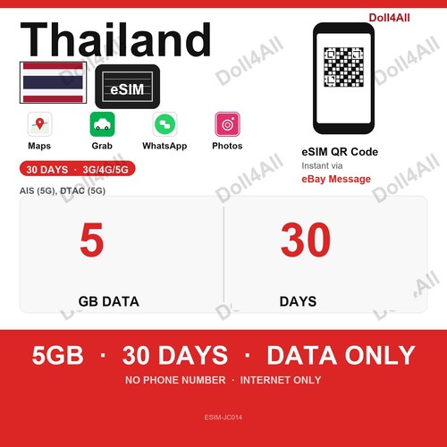 Thailand esim 5gb - esim,