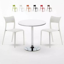 Tavolino Rotondo Bianco