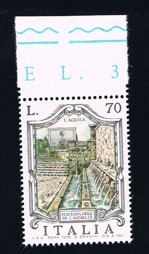 Italia francobollo fontana - 1,