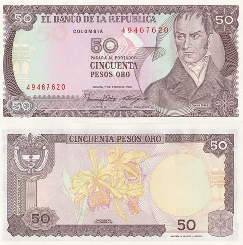 Colombia banconota pesos - colombia,
