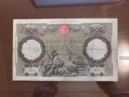 Banconota lire 100 - banconota, roma