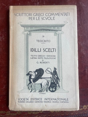 Teocrito idilli scelti - scelti, |