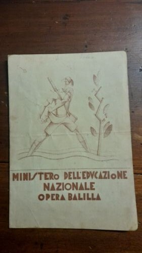 Pagella balilla ministero - balilla,