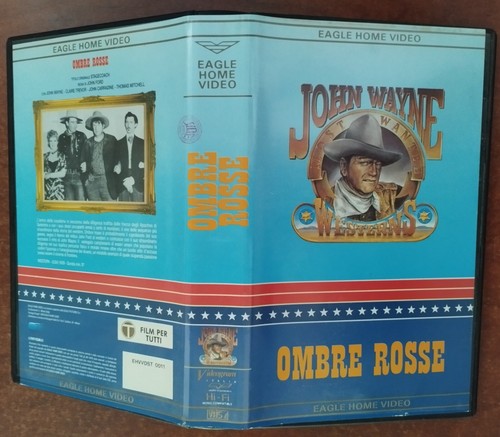 Vhs john wayne ombre rosse - vhs,