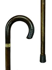 Bastone da passeggio in legno di faggio per anziani leggero con gommino 940