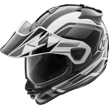 Casco Moto Arai L Tour-X5 Discovery - Enduro Con Visiera Bianco-Grigio-Nero