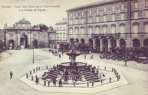 Viterbo piazza della rocca con - della,
