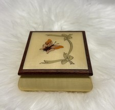 Portagioie in legno intarsiato