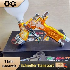 Pistola a spruzzo vernice DeVilbiss GTI Pro Lite 1,3 mm TE20 GOLD + tazza nuova da 600 ml