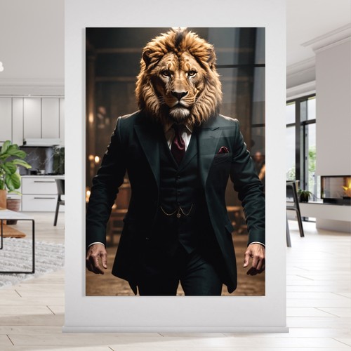 Quadro murale leone - ✅,