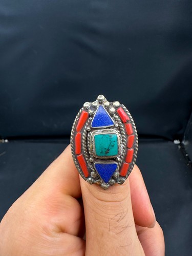 Anello vintage tibetano - anello,