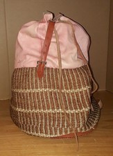 BORSA ZAINO A SACCA IN VERA