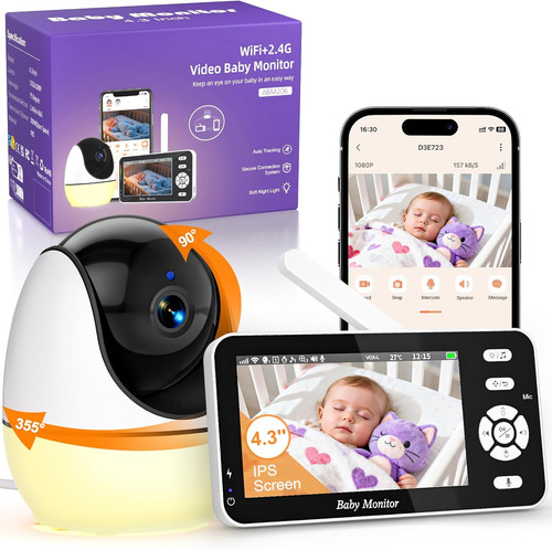 Baby monitor video audio - e,