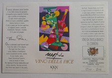 ETICHETTA VINO PACE 1995