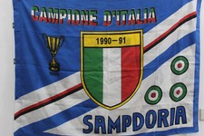 Bandiera flag Calcio SAMPDORIA 1990/91 bufanda Schal écharpe