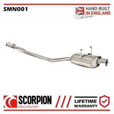 Scarico SMN001 Scorpion adatto per BMW Mini Cooper S R50 01-06 Cat Back sistema sportivo